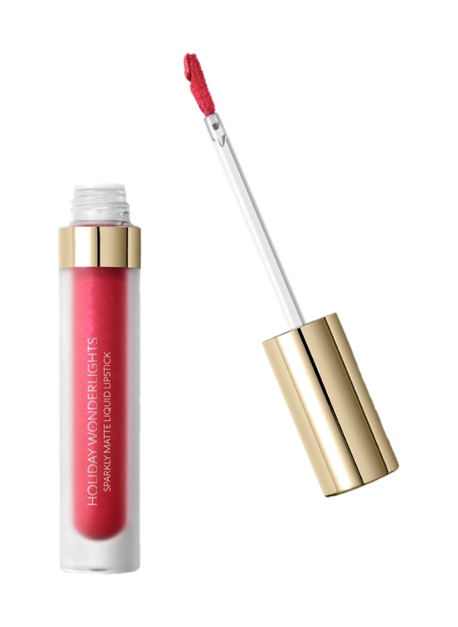KIKO MILANO Holiday Wonderlights Sparkly Matte Liquid Lipstick Festive Red  - Image 1