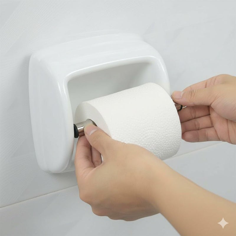 Toilet Paper Holder Cylinder Spring, Metal, Silver, 3 Pieces, Suitable for Multiple Specifications - Image 2