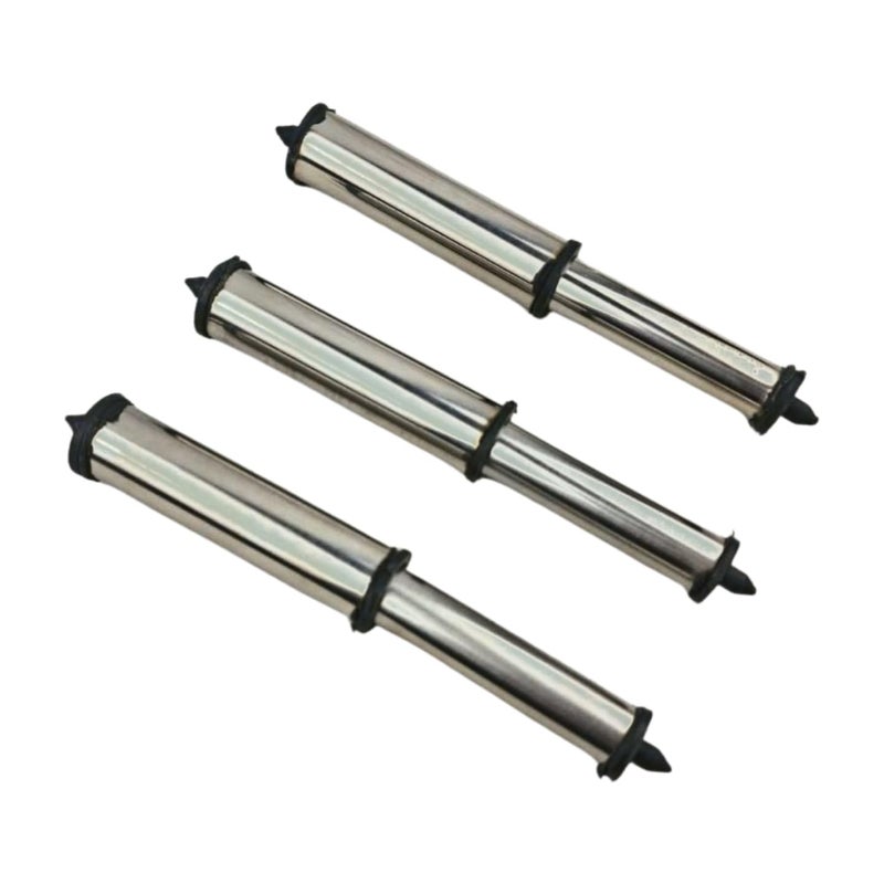 Toilet Paper Holder Cylinder Spring, Metal, Silver, 3 Pieces, Suitable for Multiple Specifications - Image 1