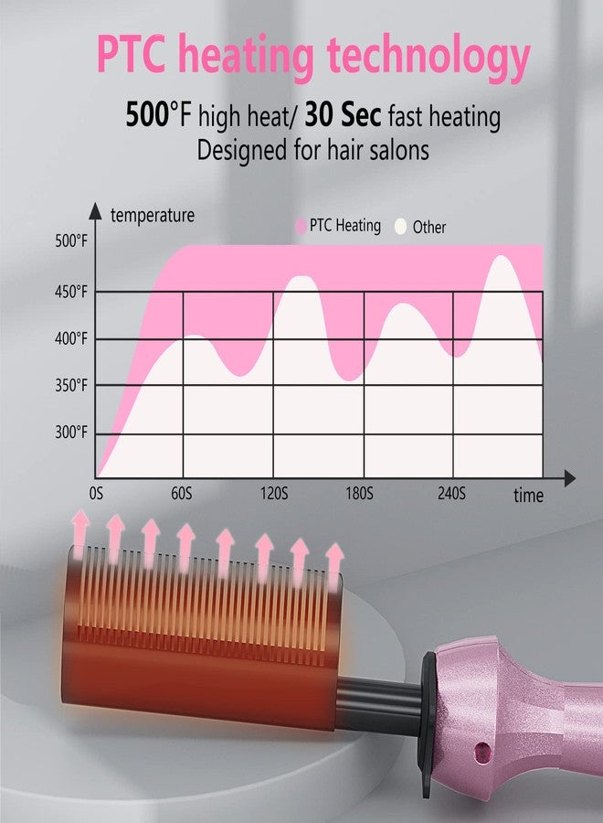 Dan Technology Curved 500-Degree Dual Voltage Electric Hot Comb Hair Straightener and Pressing Comb for Wigs and African American Hair - Image 3