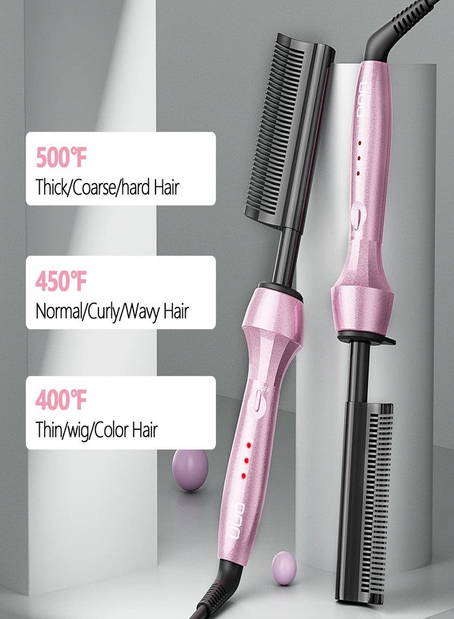 Dan Technology Curved 500-Degree Dual Voltage Electric Hot Comb Hair Straightener and Pressing Comb for Wigs and African American Hair - Image 2
