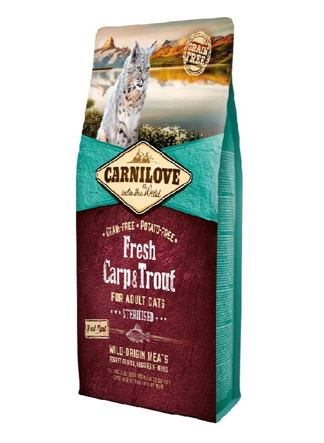 Fresh Carp & Trout For Adult Cats - 2KG