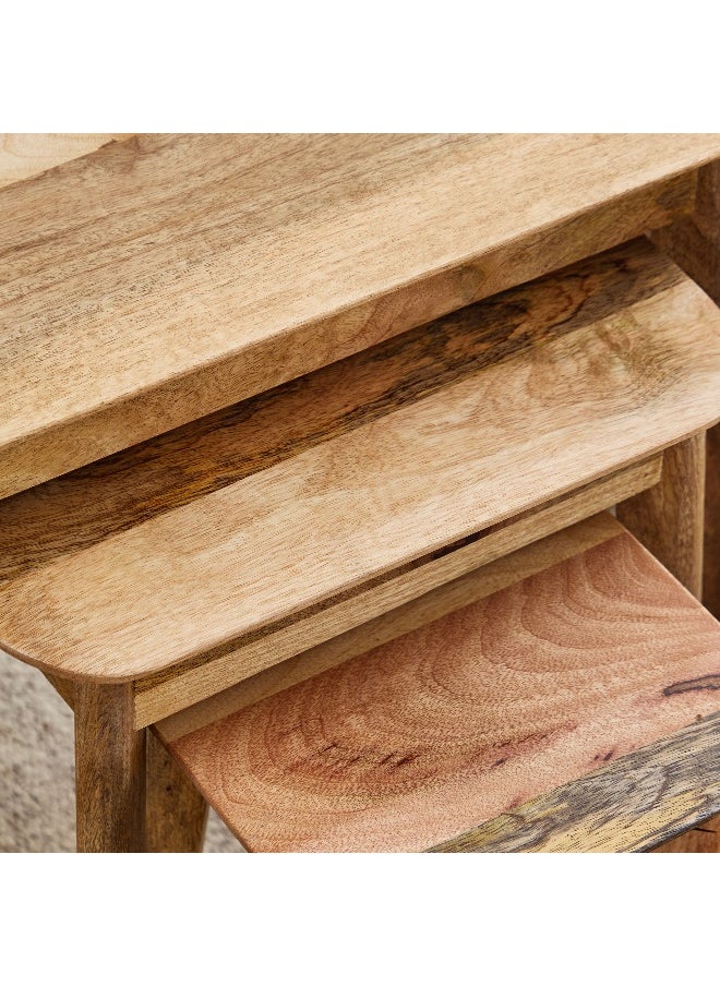 Rove Solid Wood Nest of Tables - Set of 3