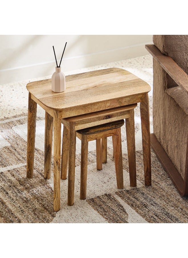 Rove Solid Wood Nest of Tables - Set of 3