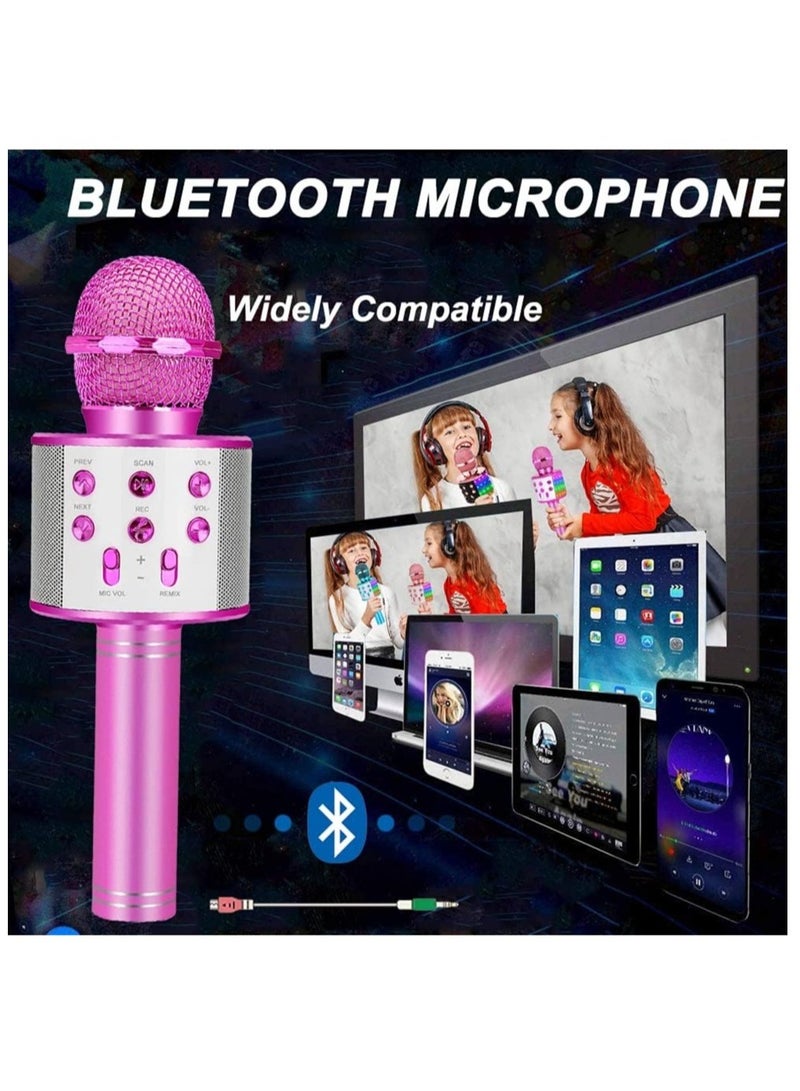 ELTRAZONE Bluetooth Karaoke Microphone Wireless,Portable Singing Microphone for Kids Adults,Karaoke Machine for Kids Toys,Birthday Gifts Ideas for 3 4 5 6 7 8 9 10 11 12 Year Old - Image 3