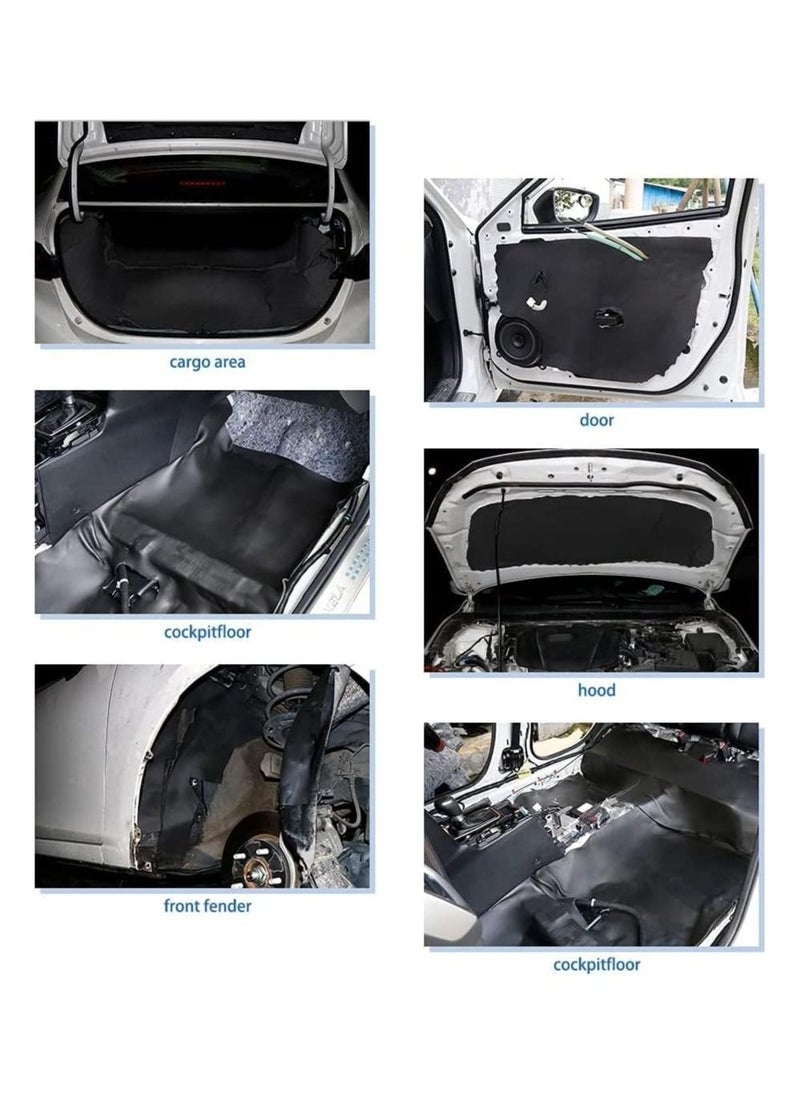 Generic - Car Sound Deadening Mat Auto Noise Insulation Liner Self Adhesive Auto Sound Heat Deadener Pad 200CM x 50CM x 8MM - Image 1