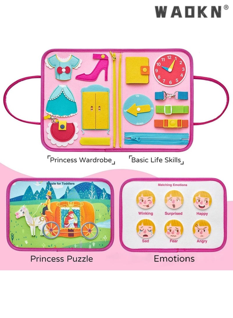 WAOKN Montessori Early Learning Toys Boost Toddlers' Basic Skills, Travel Educational Toys Foster Dressing Independence, Sensory Toys for 3-4 Year Old Boys & Girls  - Image 5