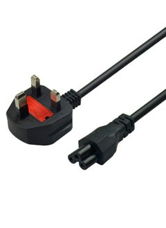 TLAXCA UK Cloverleaf 3 Pin Power Cable for Laptop chargers 1.5M, Mains Power Cord lead for PC, Scanners, Printers, TV  - Image 4