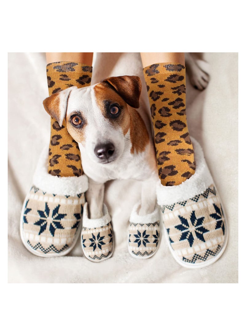 SYOSI Women's Socks, Pure Cotton Ankle Socks, Warm Breathable Funny Novelty Dog Patterned Animal Socks Athletic Anti-Slip Warm Socks 5 Packs - Image 5
