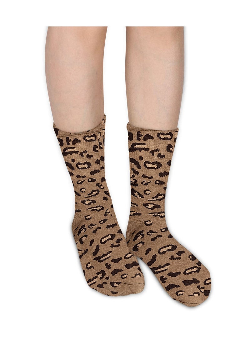 SYOSI Women's Socks, Pure Cotton Ankle Socks, Warm Breathable Funny Novelty Dog Patterned Animal Socks Athletic Anti-Slip Warm Socks 5 Packs - Image 4