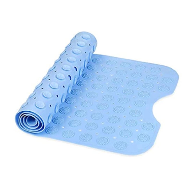 KPS Non Slip Bath Mat for Tub Rubber Anti SlipSkid Bathtub Shower Mat with Suction Cups Silicone Bath mat Multicolor 1 pcs - Image 1