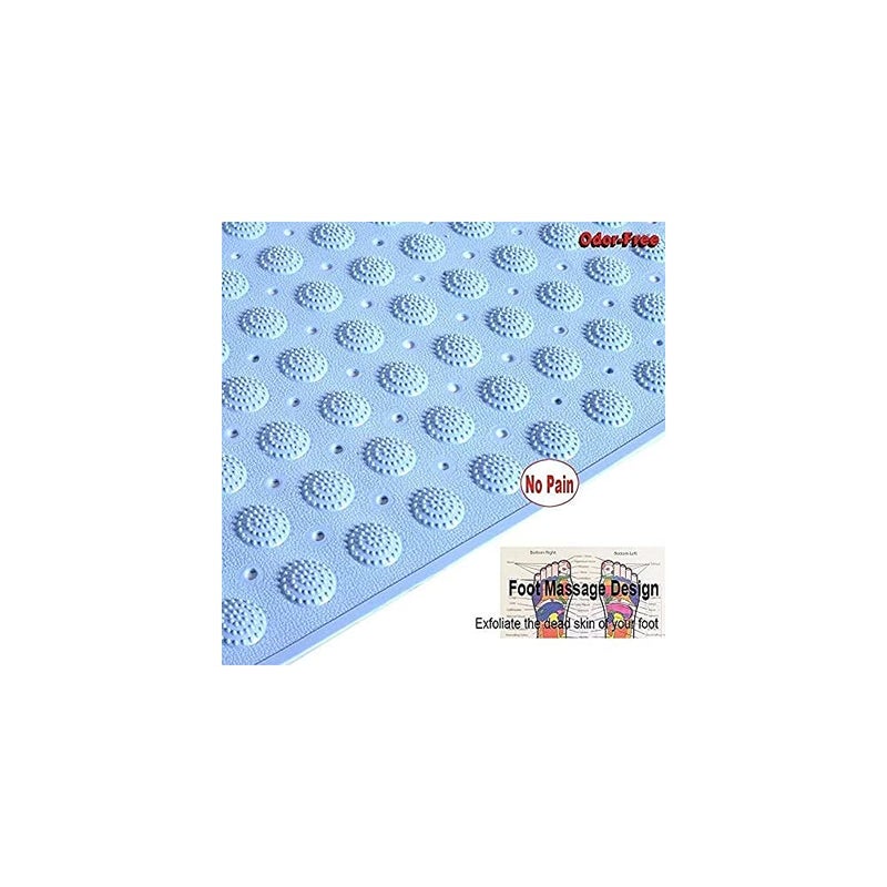 KPS Non Slip Bath Mat for Tub Rubber Anti SlipSkid Bathtub Shower Mat with Suction Cups Silicone Bath mat Multicolor 1 pcs - Image 5