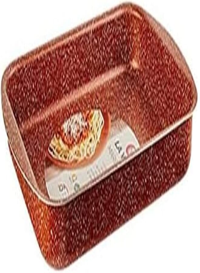 La Vita Rectangular Tray 31 cm Dotted Copper Marble 1.9 mm