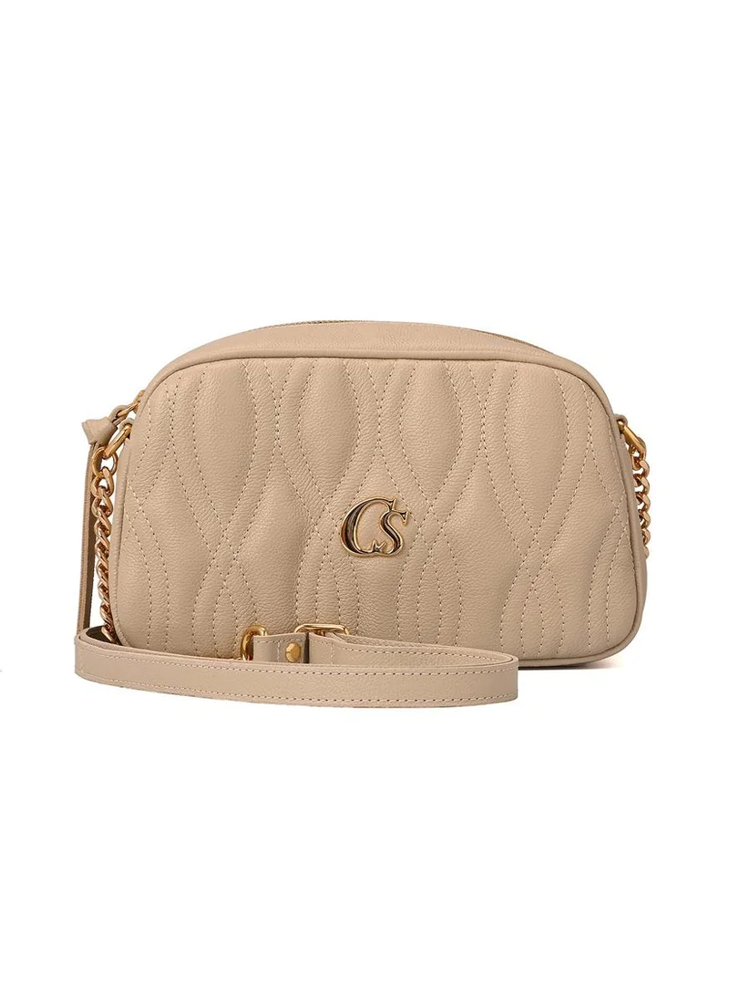 Carmen Steffens Quilted Bag Texture Off-White