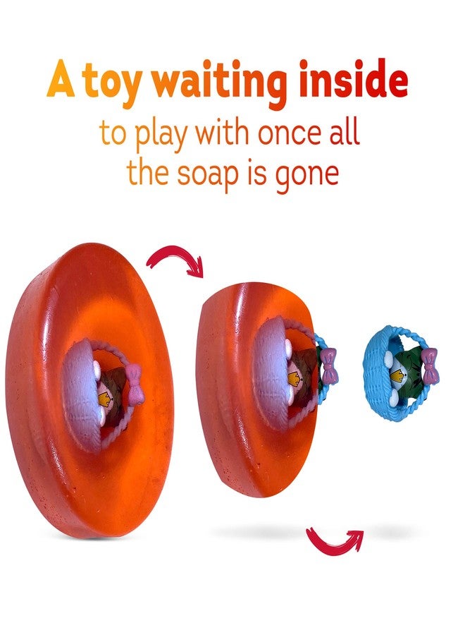 Relaxcation Natural Soap Bar For Kids With Toys Inside | Surprise Toy Inside the Bar | Made in USA from Safe Ingredients | Kid's Favorite Everyday Routine (cat in basket) - Image 3