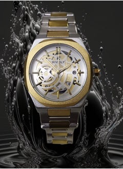Rivoly Men's Stainless Steel Analog Quartz Date Display Watch Easy to Read Fashion Design Waterproof Luxury Classic Big Face Wrist Watch  - Image 4