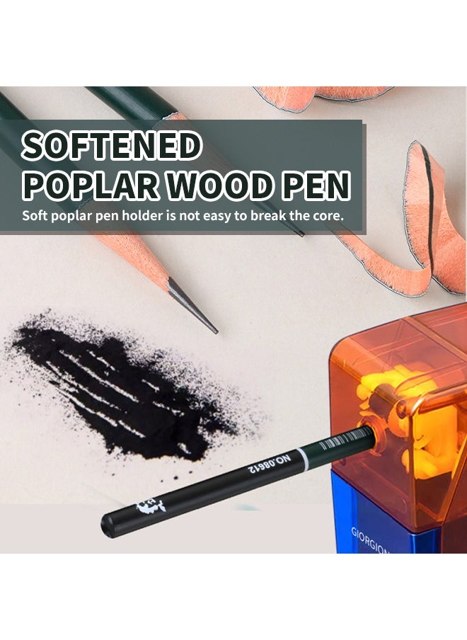 Giorgione - 19 Pcs Special Drawing Pen For Art Students, Art Sketch Pen Set, Wooden Pencil With Box, Durable, Not Easy To Break The Core - Image 1