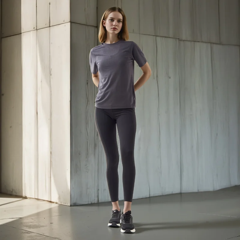 ADOT by Splash Seamless Crew Neck T-shirt with Short Sleeves