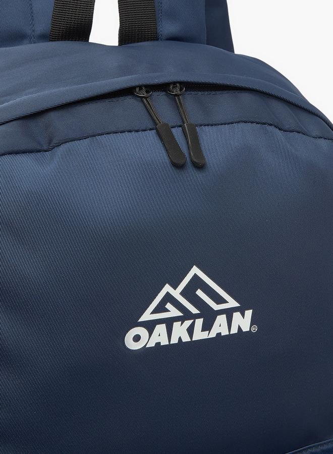 Oaklan by Shoexpress Logo Print Backpack For Kids 13+ Years With Front Pocket - Image 2