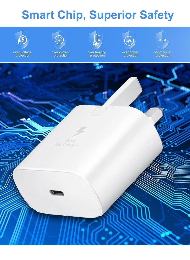 Generic - compatible Samsung 45W Fast Charger Type C  Super Fast Charger 45W with 1m USB-C Cable, Android Charger for Samsung Galaxy S23 Ultra/S23/S23+/S22/S22 Ultra/S22+/Note 10/20/S20/S21/Tab S7/S8 - Image 1