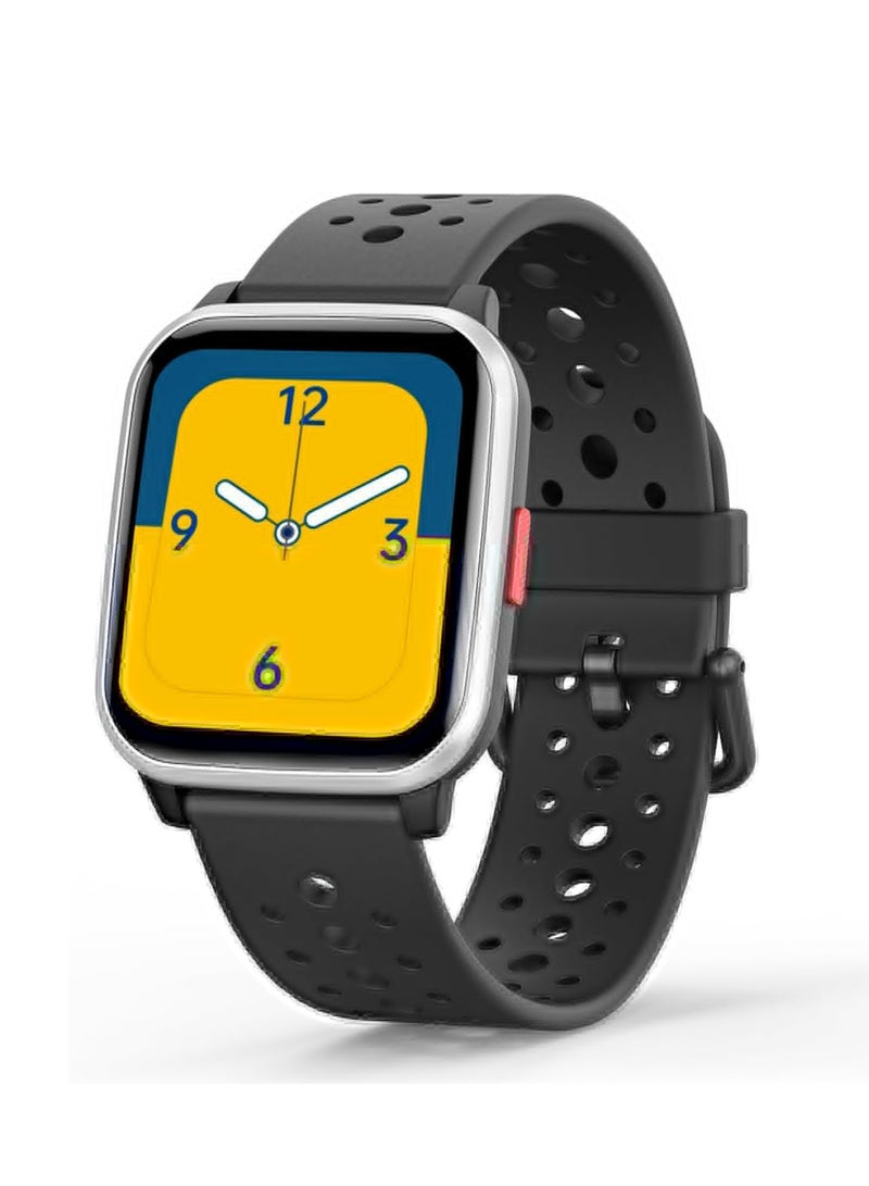 ساعة ذكية للأطفال مع وضع النوم و20 وضعًا رياضيًا و5 ألعاب ومقياس الخطوات - هدايا عيد ميلاد ممتعة للأطفال من سن 4 إلى 16 عامًا (أسود) - Image 1