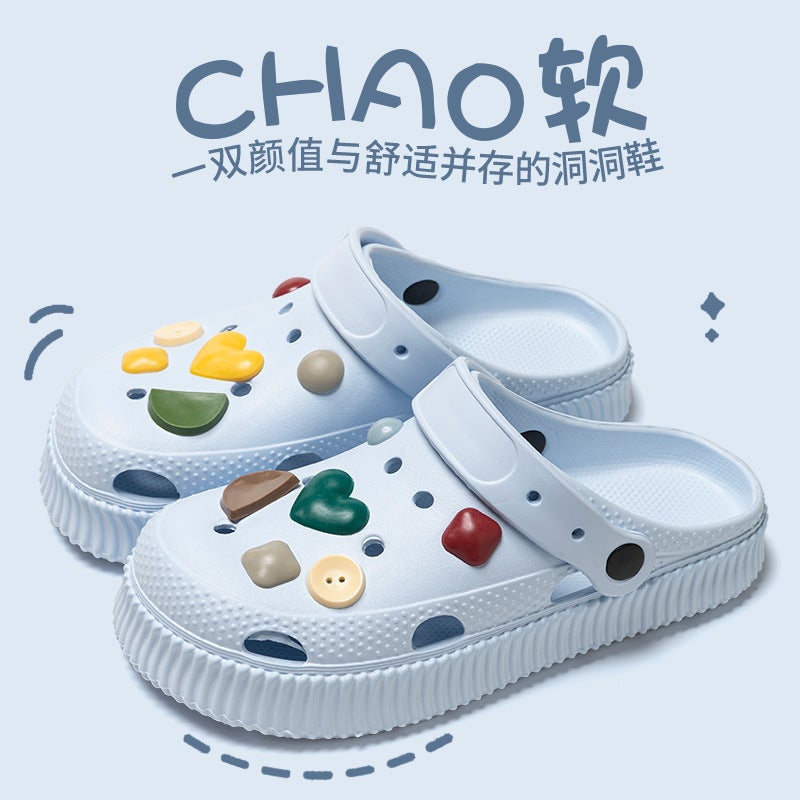 Croc Shoes For Girls, Outer Wear For Couples, Baotou Slippers, Women'S Sandals, Women'S Home Shoes, Women'S Sandals, Men'S Clogs, Men'S Clogs - Image 4