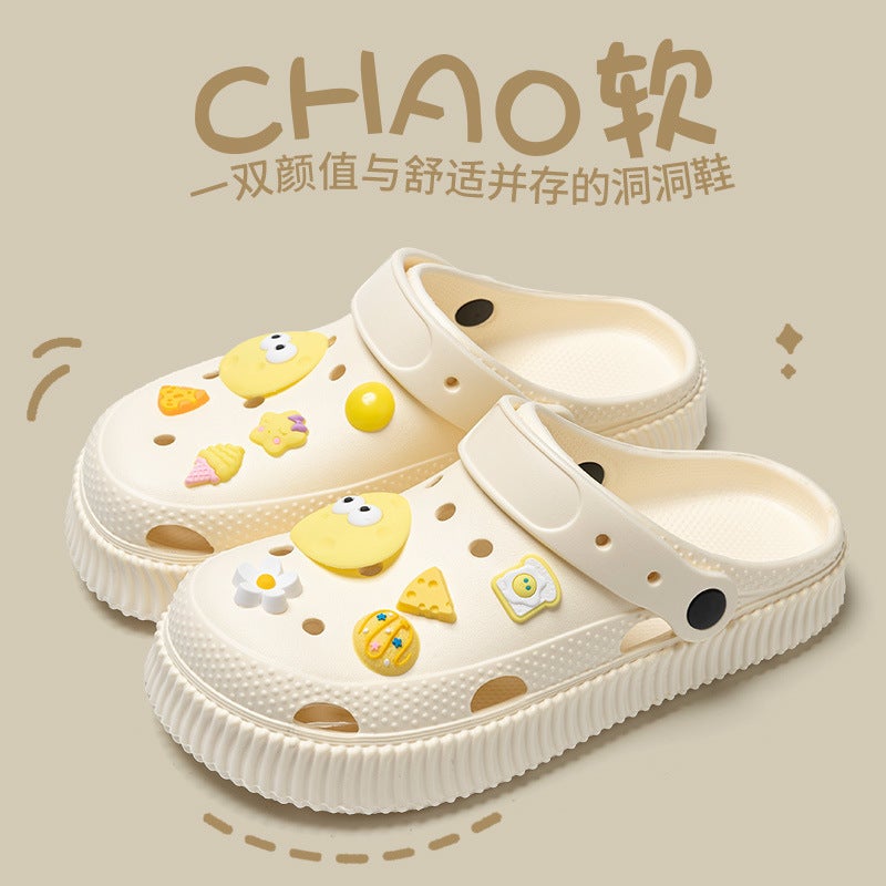 Croc Shoes For Girls, Outer Wear For Couples, Baotou Slippers, Women'S Sandals, Women'S Home Shoes, Women'S Sandals, Men'S Clogs, Men'S Clogs - Image 1