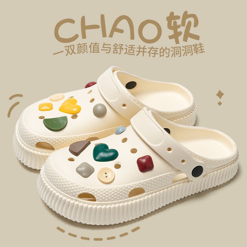 Croc Shoes For Girls, Outer Wear For Couples, Baotou Slippers, Women'S Sandals, Women'S Home Shoes, Women'S Sandals, Men'S Clogs, Men'S Clogs - Image 2