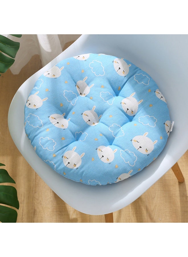 آنا وسادة كرسي دائرية مريحة من قطن ولين لراحة في المكتب المنزلي وتهوية جيدة - Image 2