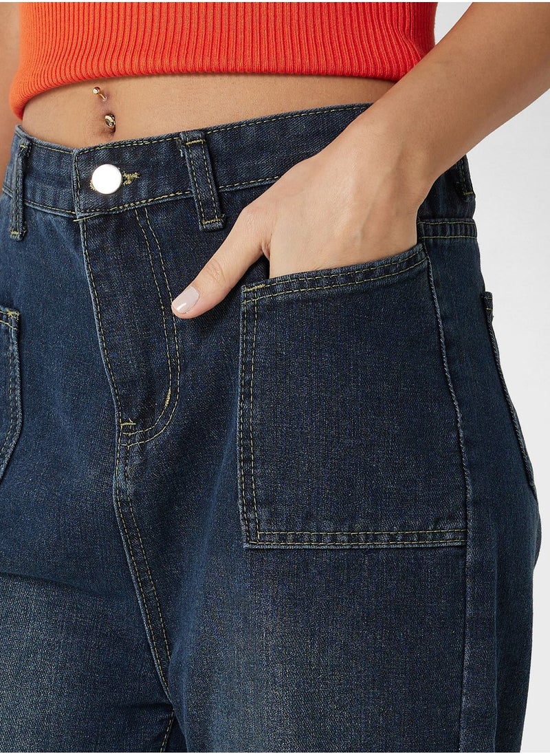 Ginger - Gradient Pocket Detail Jeans - Image 1