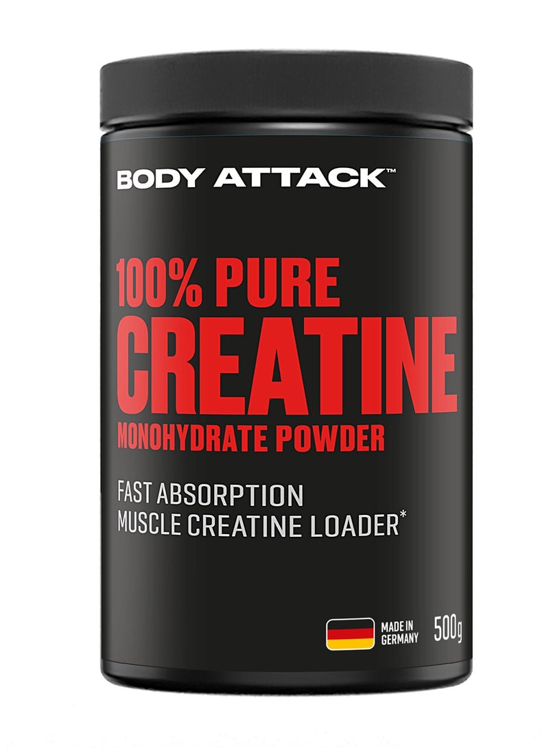Body Attack بودي أتاك - 100% كرياتين مونوهيدرات نقي 500 جرام - Image 1