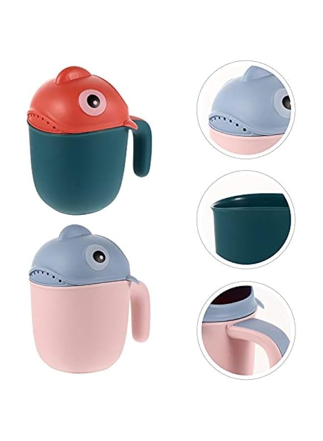 Kis 2pcs Shampoo Rinser Bath Rinse Cup Baby Bath Rinser Wash Hair Cup Newborn Bath Shower Washing Head Pails - Image 3