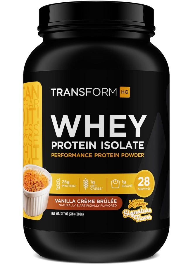 TransformHQ TransformHQ Whey Protein Isolate (WPI) Vanilla Creme Brulee Flavored 28 Servings - Preformance Protein Powder  - Image 1
