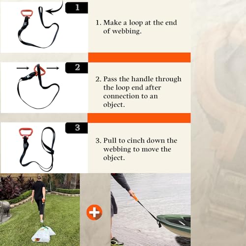MULTUS -Moving Strap | Heavy Duty Carrying Strap for Boxes, Beach Gear, Camping, Hunting, Sports Equipment, Tents, & Outdoor Hauling - Image 3
