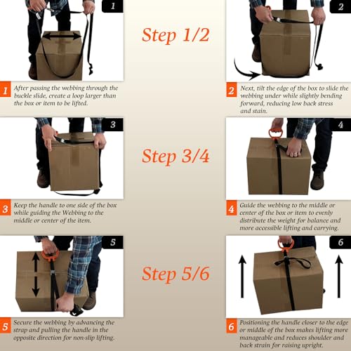 MULTUS -Moving Strap | Heavy Duty Carrying Strap for Boxes, Beach Gear, Camping, Hunting, Sports Equipment, Tents, & Outdoor Hauling - Image 4