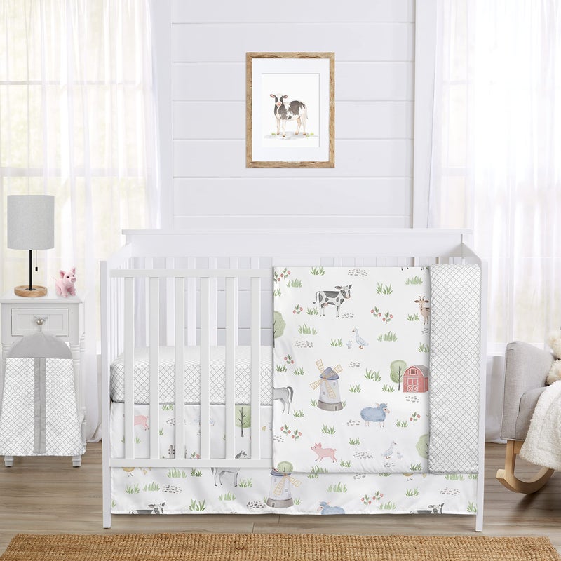 Sweet Jojo Designs Sweet Jojo Designs Tan Brown Western Cowboy Boy Baby Crib Bedding Set Infant Nursery Room Quilt Fitted Sheet Skirt Diaper Stacker  5pc  Red Southern Country Chocolate Blue and White Wild West Horse 
