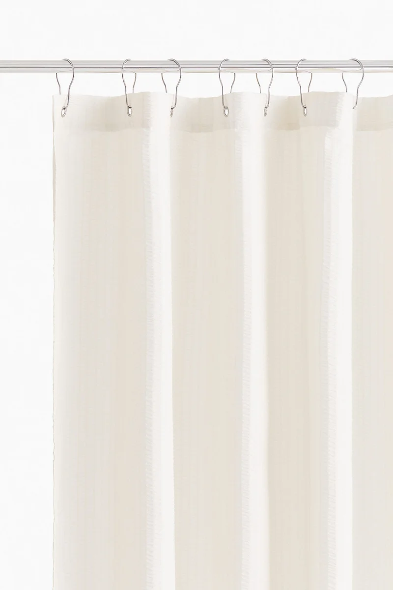 H&M Seersucker shower curtain