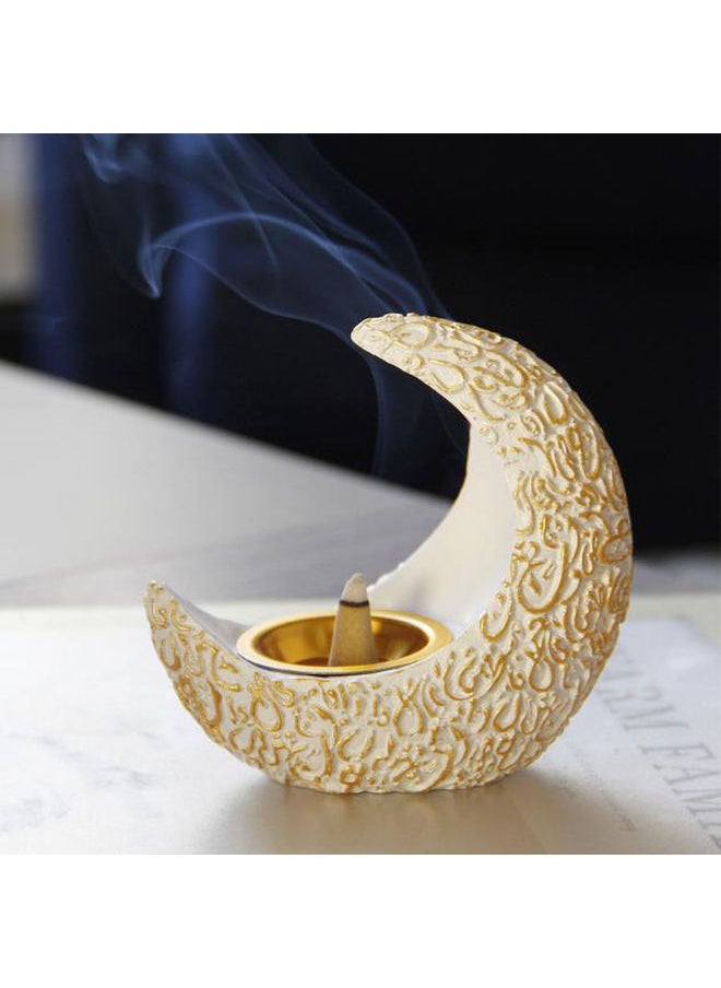 AnneFish Crescent Aroma Diffuser White/Gold 10.5x5.6x10cm  - Image 1