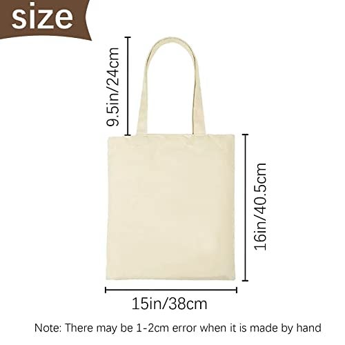 OKBA 10-Pack Blank Reusable Grocery Shopping Cloth Bags canvas tote bags Bulk DIY custom (canvas bags) - Image 4