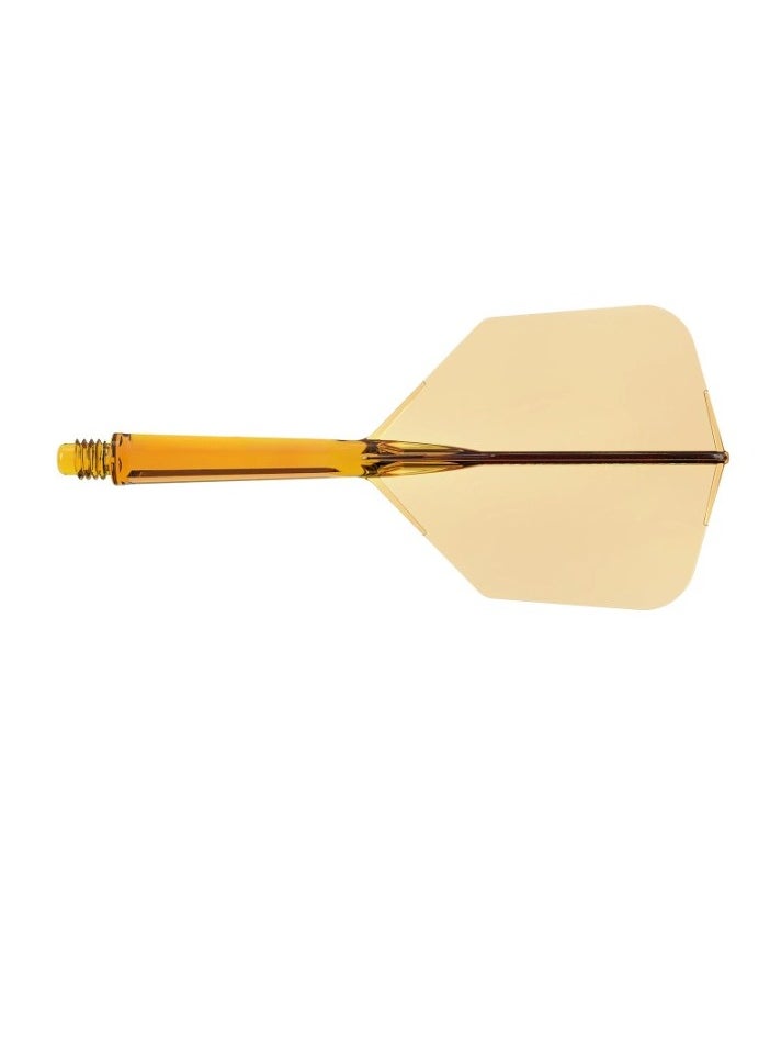 CUESOUL - Integrated Dart Shaft And Flight, Big Wing Shape Smooth And Stable Dart Flight, High Wear Resistance Durable Dart Stem With Hexagonal Design For Dart Games, (1pc, Light Orange) - Image 1