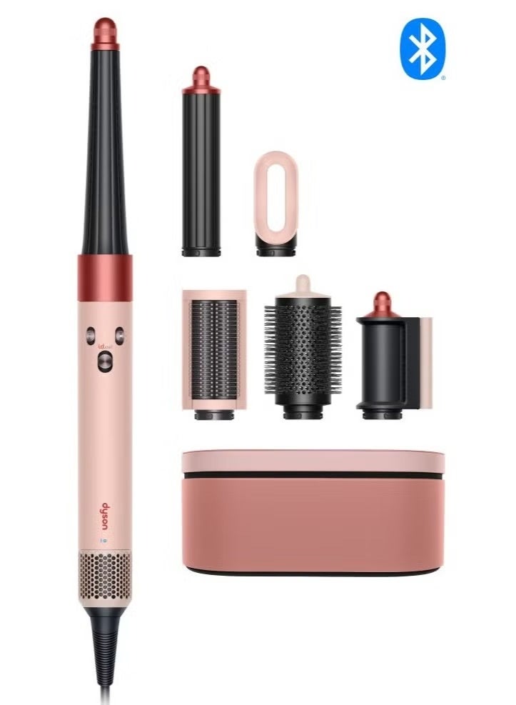 DS Dyson Airwrap i.d.™ Multi-styler And Dryer Straight+Wavy Hair, Advanced Smart Hair Dryer, 1300W Styler, Bluetooth, 3 Heat Settings, Kanzan Pink | HS08 - Image 1