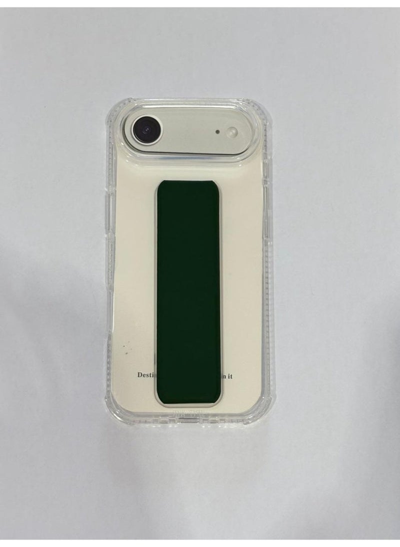 مجسيف جراب شفاف للغاية لهاتف Apple IPHONE 17 AIR مع مسند مع ملصق معدني عشوائي كهدية - Image 2
