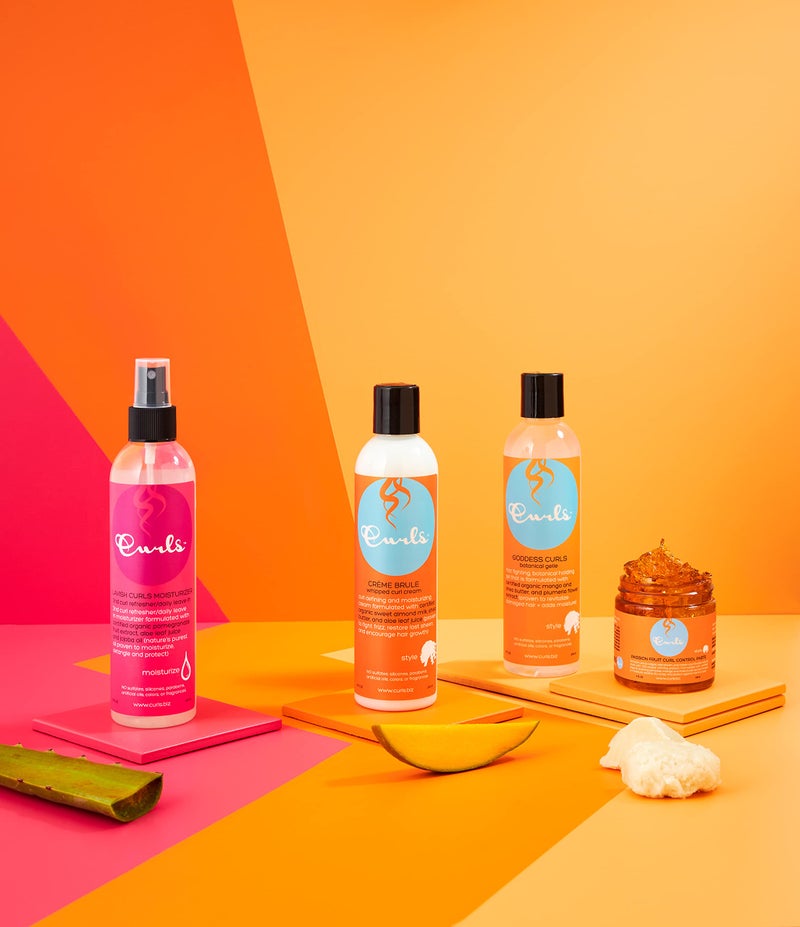 Curls CrÃ¨me Brule Whipped Sculpting Cream - Dry, Wavy, Curly, and Textured Hair - Fights Frizz and Defines Refresh and Rehydrate, 8oz - Image 4