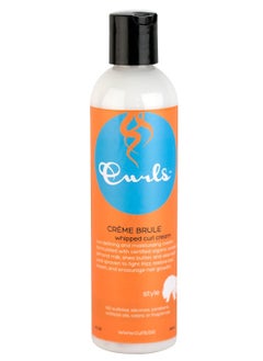 Curls Curls Crème Brule Whipped Sculpting Cream - Dry, Wavy, Curly, and Textured Hair - Fights Frizz and Defines Refresh and Rehydrate, 8oz 