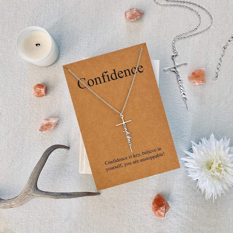 Lcherry Faith Cross Pendant Necklace for Women Religious Christian Jewelry Mother's Day Gifts for Women - Image 4