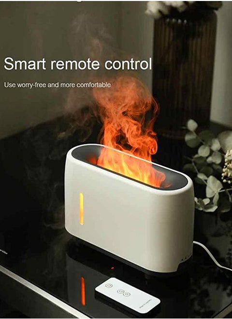 Padom Essential Oil Diffuser with Flame Light, Aromatherapy Mist Humidifier 240ml Aroma Air Diffusers with Auto Shut-Off Protection for Home Office