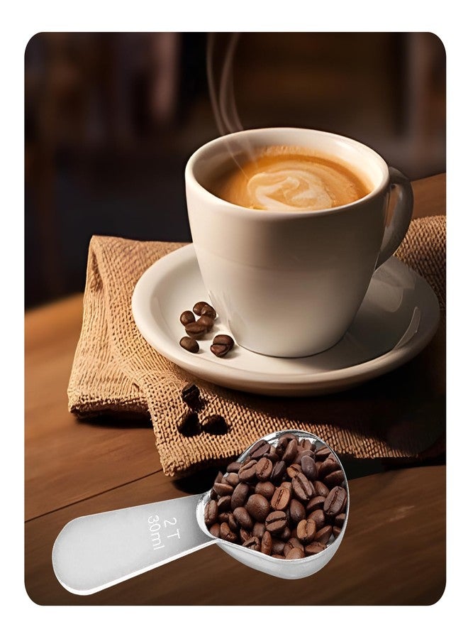Septe Coffee Scoop set,2PCS Tablespoon Measuring spoon,Coffee Scoop for Ground Coffee(2TBSP(30ML*2)) - Image 5