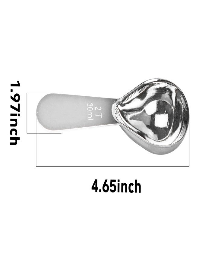 Septe Coffee Scoop set,2PCS Tablespoon Measuring spoon,Coffee Scoop for Ground Coffee(2TBSP(30ML*2)) - Image 4