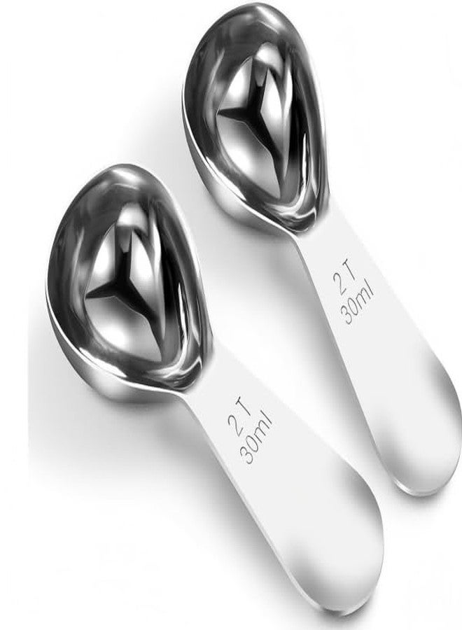 Septe Coffee Scoop set,2PCS Tablespoon Measuring spoon,Coffee Scoop for Ground Coffee(2TBSP(30ML*2)) - Image 1