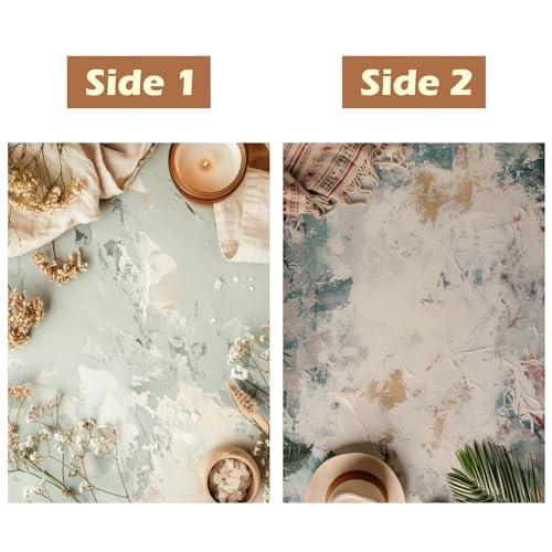 HomeArt 2 Sheet 2 in 1 Product Photography Backdrop 3D Flat Lay Tabletop Double-Sided 20x29 Photo Background PVC Wrinkle Free for Small Products Food, Cosmetics Shoot (Combo 6) - Image 4